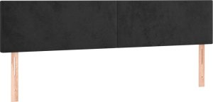 vidaXL Łóżko kontynentalne z materacem i LED, czarne, 120x190 cm 9