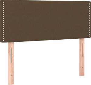 vidaXL Łóżko kontynentalne z materacem, ciemnobrązowe, 120x190 cm 7
