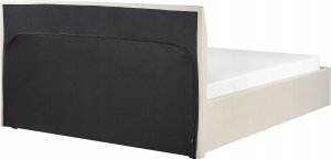 Beliani Łóżko z pojemnikiem tapicerowane 140 x 200 cm beżowe ORBEY 7