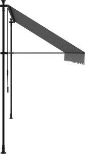 vidaXL Markiza zwijana, antracytowa, 350x150 cm, tkanina i stal 4