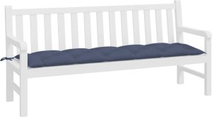 vidaXL Poduszka na ławkę ogrodową, granat, 180x50x7 cm, tkanina Oxford 3