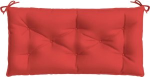 vidaXL Poduszki na ławkę ogrodową, 2 szt., czerwona, tkanina Oxford 5