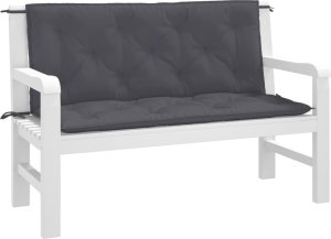 vidaXL Poduszki na ławkę ogrodową, 2 szt.,antracytowa, tkanina Oxford 3