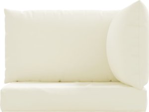 vidaXL Poduszki na palety, 3 szt., kremowe, tkanina Oxford 4