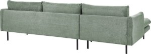 Beliani Prawostronny narożnik tapicerowany zielony VINTERBRO 4