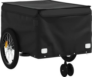 vidaXL Przyczepka rowerowa, czarna, 45 kg, żelazo 4