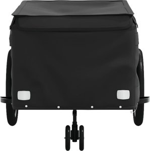 vidaXL Przyczepka rowerowa, czarna, 45 kg, żelazo 6
