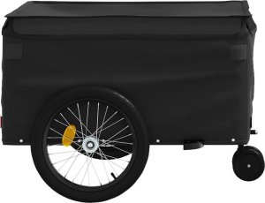 vidaXL Przyczepka rowerowa, czarna, 45 kg, żelazo 7
