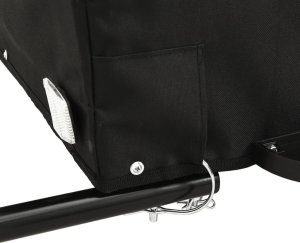 vidaXL Przyczepka rowerowa, czarna, 45 kg, żelazo 9