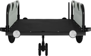 vidaXL Przyczepka rowerowa, szara, tkanina Oxford i żelazo 5