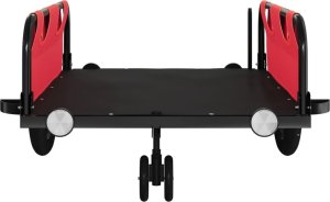 vidaXL Przyczepka rowerowa, czerwona, tkanina Oxford i żelazo 5