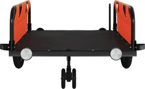 vidaXL Przyczepka rowerowa, pomarańczowa, tkanina Oxford i żelazo 5