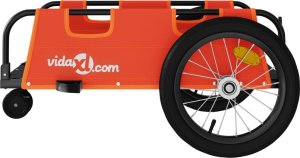 vidaXL Przyczepka rowerowa, pomarańczowa, tkanina Oxford i żelazo 6