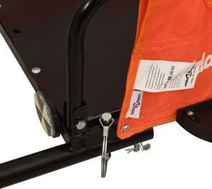 vidaXL Przyczepka rowerowa, pomarańczowa, tkanina Oxford i żelazo 9