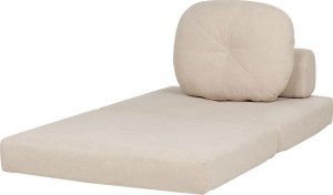 Beliani Sofa rozkładana jednoosobowa beżowa OLDEN 5