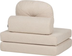 Beliani Sofa rozkładana jednoosobowa beżowa OLDEN 6