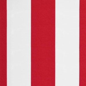 vidaXL Tkanina na wymianę do markizy, czerwono-białe paski, 4x3 m 6