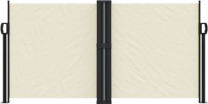 vidaXL Zwijana markiza boczna, kremowa, 120 x 1000 cm 3