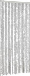 vidaXL Zasłona przeciwko owadom, szara, 90x220 cm, szenil 2