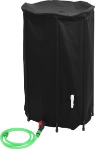 vidaXL Zbiornik na wodę deszczową, z kranikiem, składany, 500 L, PVC 2