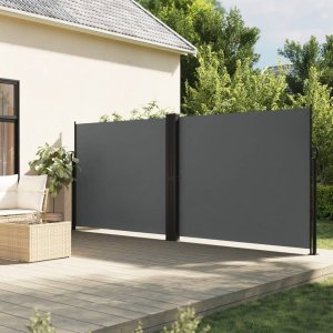 vidaXL Zwijana markiza boczna, antracytowa, 160 x 600 cm Lumarko! 1