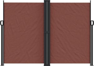 vidaXL Zwijana markiza boczna na taras, brązowa, 180 x 600 cm 3
