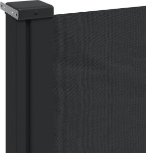 vidaXL Zwijana markiza boczna, czarna, 180x300 cm 7