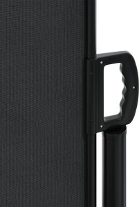 vidaXL Zwijana markiza boczna, czarna, 180x300 cm 8