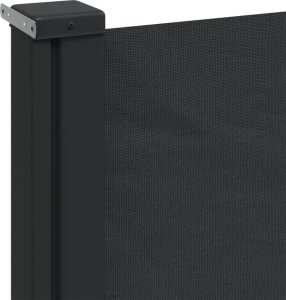 vidaXL Zwijana markiza boczna, czarna, 140x300 cm 7