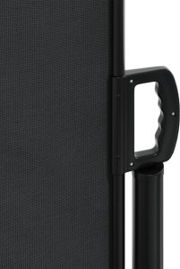 vidaXL Zwijana markiza boczna, czarna, 140x300 cm 8