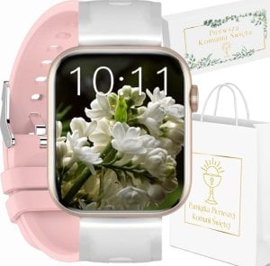 Smartwatch Gravity Zegarek na Komunię SMARTWATCH GRAVITY GT3-1 PINK/WHITE- LIVIA 1