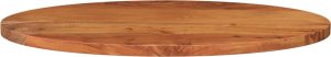 vidaXL Blat do stołu, 110x40x3,8 cm, owalny, lite drewno akacjowe 3
