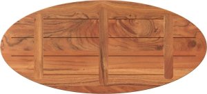 vidaXL Blat do stołu, 110x40x3,8 cm, owalny, lite drewno akacjowe 5