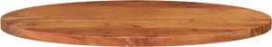 vidaXL Blat do stołu, 100x40x3,8 cm, owalny, lite drewno akacjowe 3