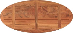 vidaXL Blat do stołu, 100x40x3,8 cm, owalny, lite drewno akacjowe 5