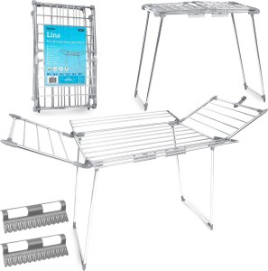 Suszarka na pranie Massido Suszarka na pranie stojąca rozkładana Lina 22 mb stal nierdzewna 15