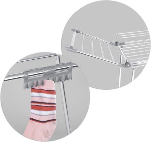 Suszarka na pranie Massido Suszarka na pranie stojąca rozkładana Lina 22 mb stal nierdzewna 10
