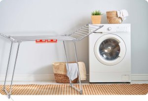 Suszarka na pranie Massido Suszarka na pranie stojąca rozkładana Debora stal nierdzewna 19 mb 13