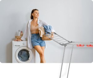 Suszarka na pranie Massido Suszarka na pranie stojąca rozkładana Lydia 27 mb stal nierdzewna 7