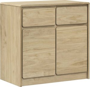 vidaXL Szafka SAUDA, kolor dębowy, 80x43x75,5 cm, lita sosna 2
