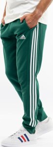 Adidas Spodnie męskie adidas Essentials French Terry Tapered Cuff 3-Stripes zielone IS1392 M 1