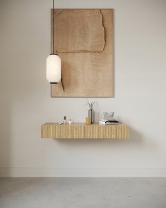 Selsey Toaletka Nolie z szufladami wisząca 110 cm Dąb Olejowany 3