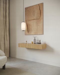 Selsey Toaletka Nolie z szufladami wisząca 110 cm Dąb Olejowany 7