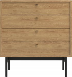 Selsey Komoda Olar 85,5cm czteroszufladowa Hikora naturalna 5