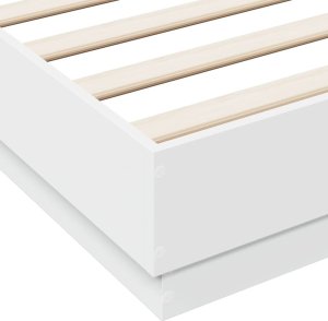 vidaXL vidaXL Rama łóżka, biała, 120x200 cm, materiał drewnopochodny 7
