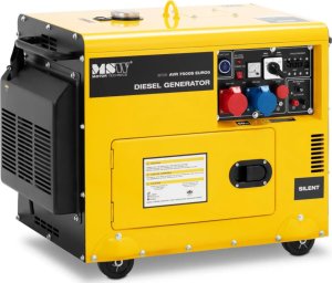 Agregat MSW Agregat generator prądotwórczy diesel na kółkach 230/400 V 7500 W 8.75 kVA 16 l Agregat generator prądotwórczy diesel na kółkach 230/400 V 7500 W 8.75 kVA 16 l 2