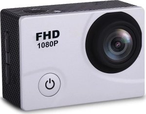 Kamera Hurtel Kamera sportowa 1080P Full HD Wi-Fi 12Mpx wodoodporna szerokokątna + akcesoria biała Kamera sportowa 1080P Full HD Wi-Fi 12Mpx wodoodporna szerokokątna + akcesoria biała 2