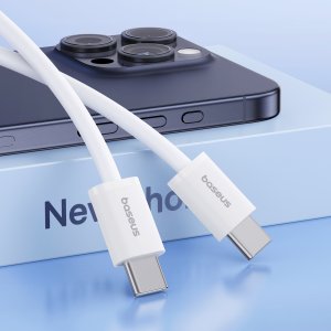 Kabel USB Baseus USB-C - USB-C 2 m Biały (6932172648794) 7