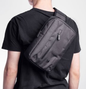 Wozinsky Sakwa torba rowerowa na tablet mocowana na kierownicę z paskiem na ramię szara Sakwa torba rowerowa na tablet mocowana na kierownicę z paskiem na ramię szara 4