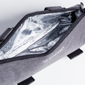 Wozinsky Torba rowerowa termiczna na bidon butelkę mocowana do ramy lub kierownicy 0.7L szara Torba rowerowa termiczna na bidon butelkę mocowana do ramy lub kierownicy 0.7L szara 6